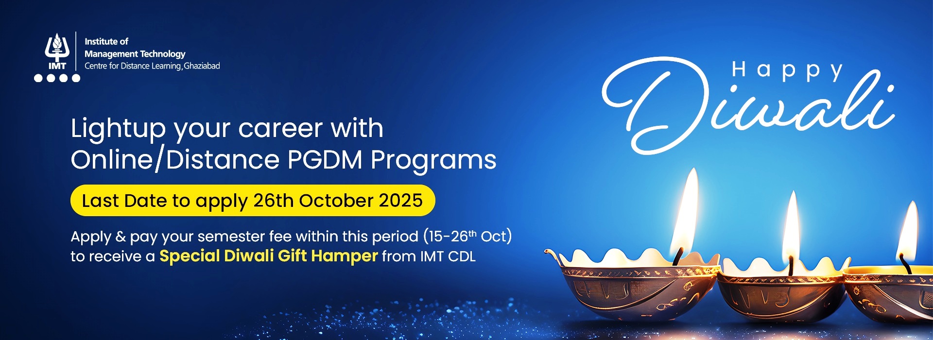 diwali banner IMT CDL 2025