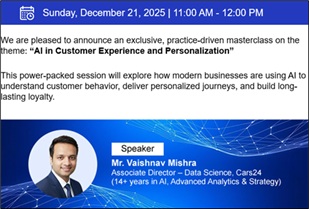 Masterclass on AI in Customer Experience and Personalisation